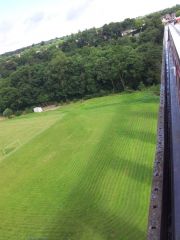 going over the Pontcysyllte Aqueduct