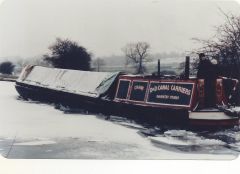 Crane ice breaking Braunston summit 1986