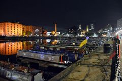 Narrowboats At Salthouse Dock,Liverpool.