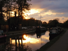 Nantwich at sunset