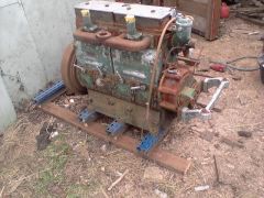 engine before work started