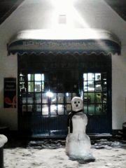 4th Feb 2012... We made a snowman in front of the marina office!