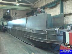 Shell in build at Liverpool Boats