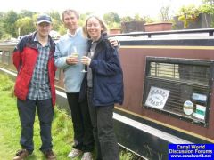 David, Kevin and Sarah oustide Nb Mabel Stark