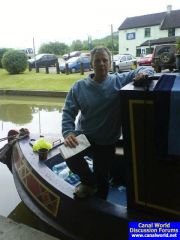 Kev on the bow at Stockton...