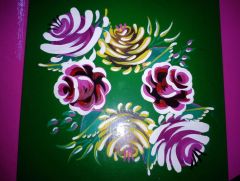 Buckingham Green panel - lower swag of roses