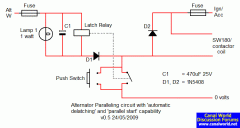 Alternator Paralleling using tacho/W