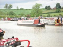 Resolute entering the marina