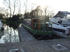 turned boat round for easier access