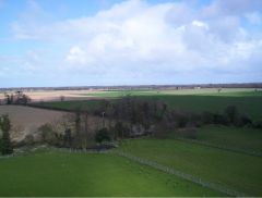 looking out from the top of the windmill