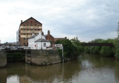 Gloucester Lock from the River Severn