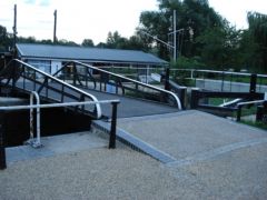 The Swingbridge over Stanstead Lock, River Lee