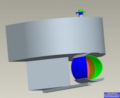 CAD of the kitchen rudder