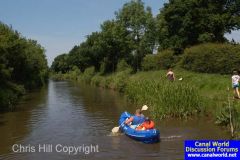 A canoe - for two...... near Macclesfield.