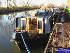 Molly G on her home mooring