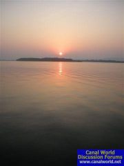 Sunrise over the Mandovi River