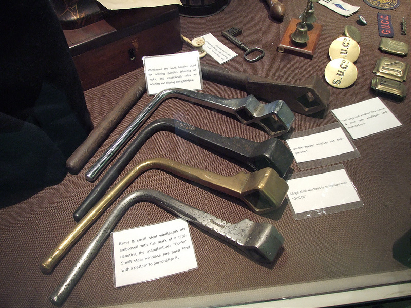 Gold plated windlass History & Heritage Canal World