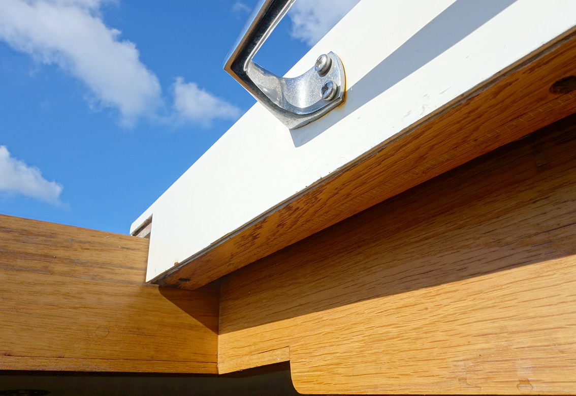 How to stop roof hatch from sliding closed? - Boat Building & Maintenance - Canal World How To Keep From Sliding Off A Roof