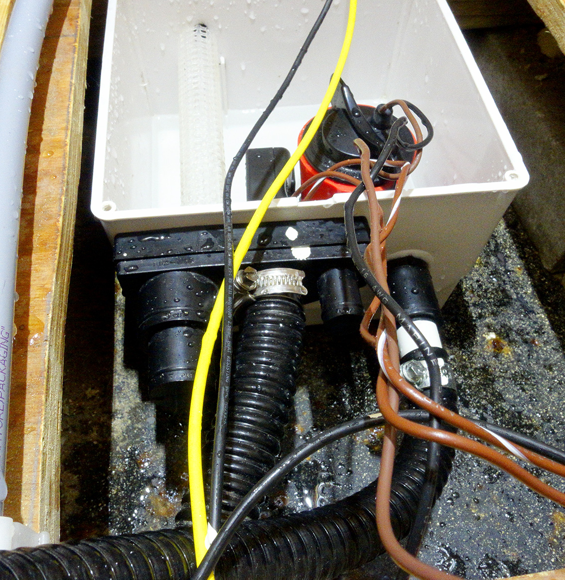 Which whale gulper and accessories for shower drainage? Boat Building