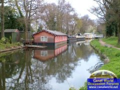 Houseboats at Woodham, Basingstoke Canal