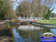 Swingbridge at Basingstoke Canal Centre