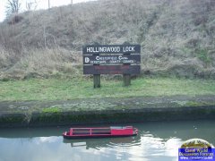 Working boat on the other side the chesterfield canal