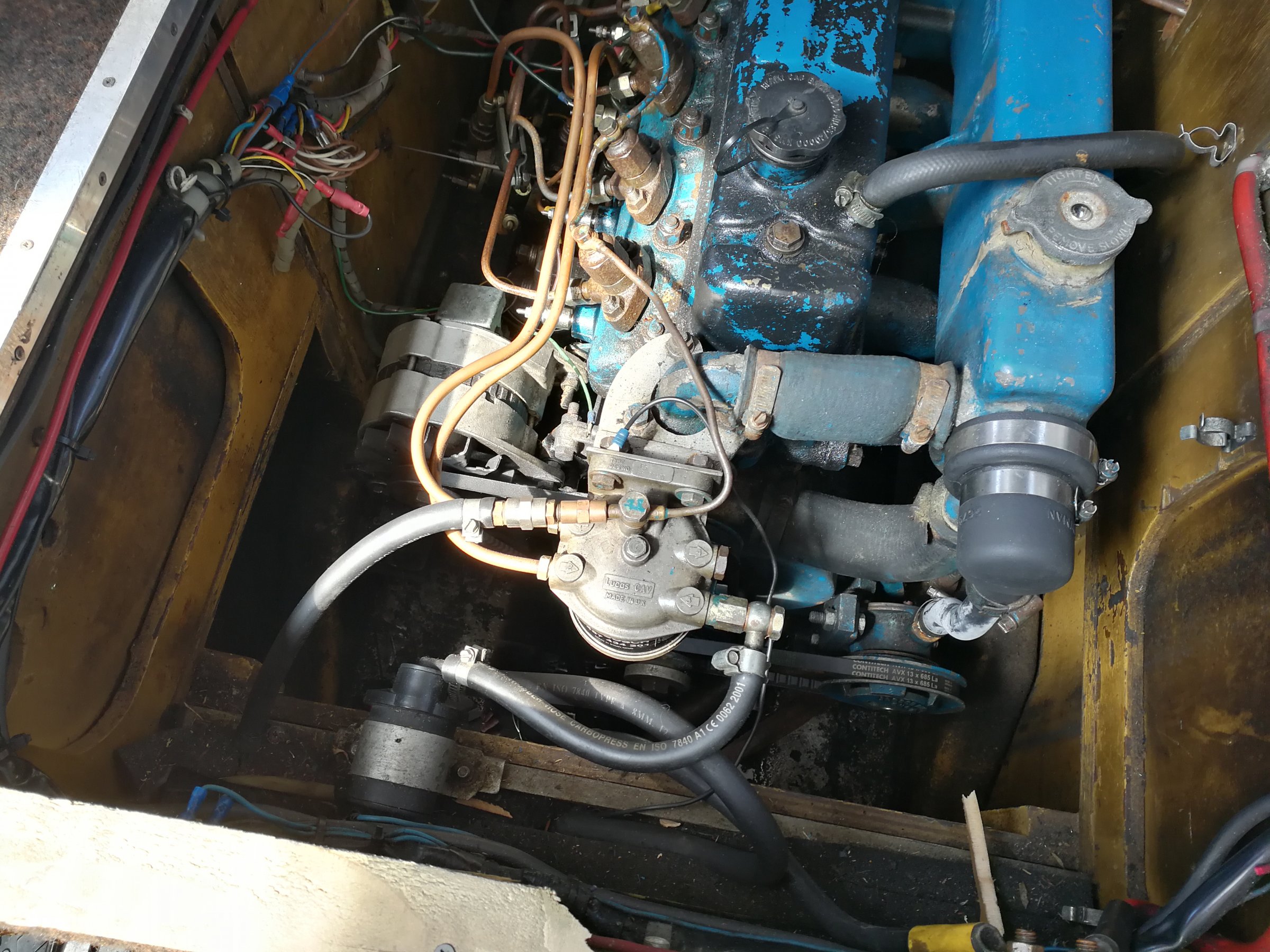 Bmc 1500 marine diesel first start in 42 off