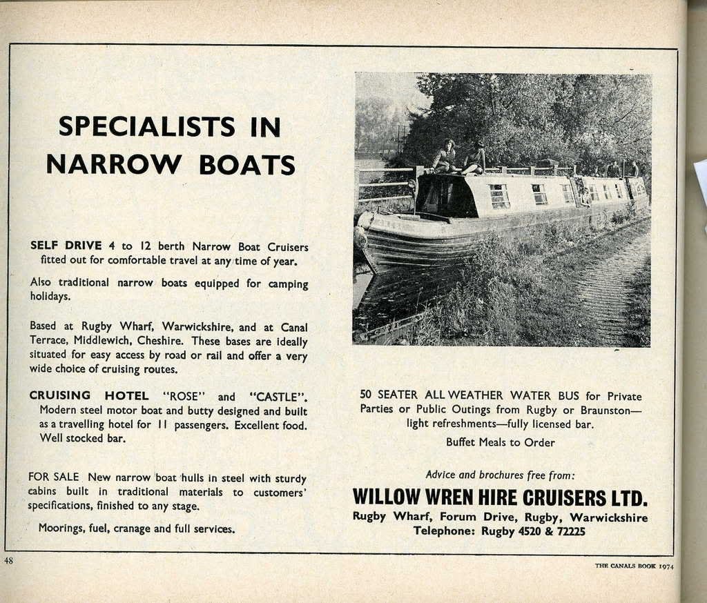 Willow Wren Original Hire Boats History & Heritage Canal World