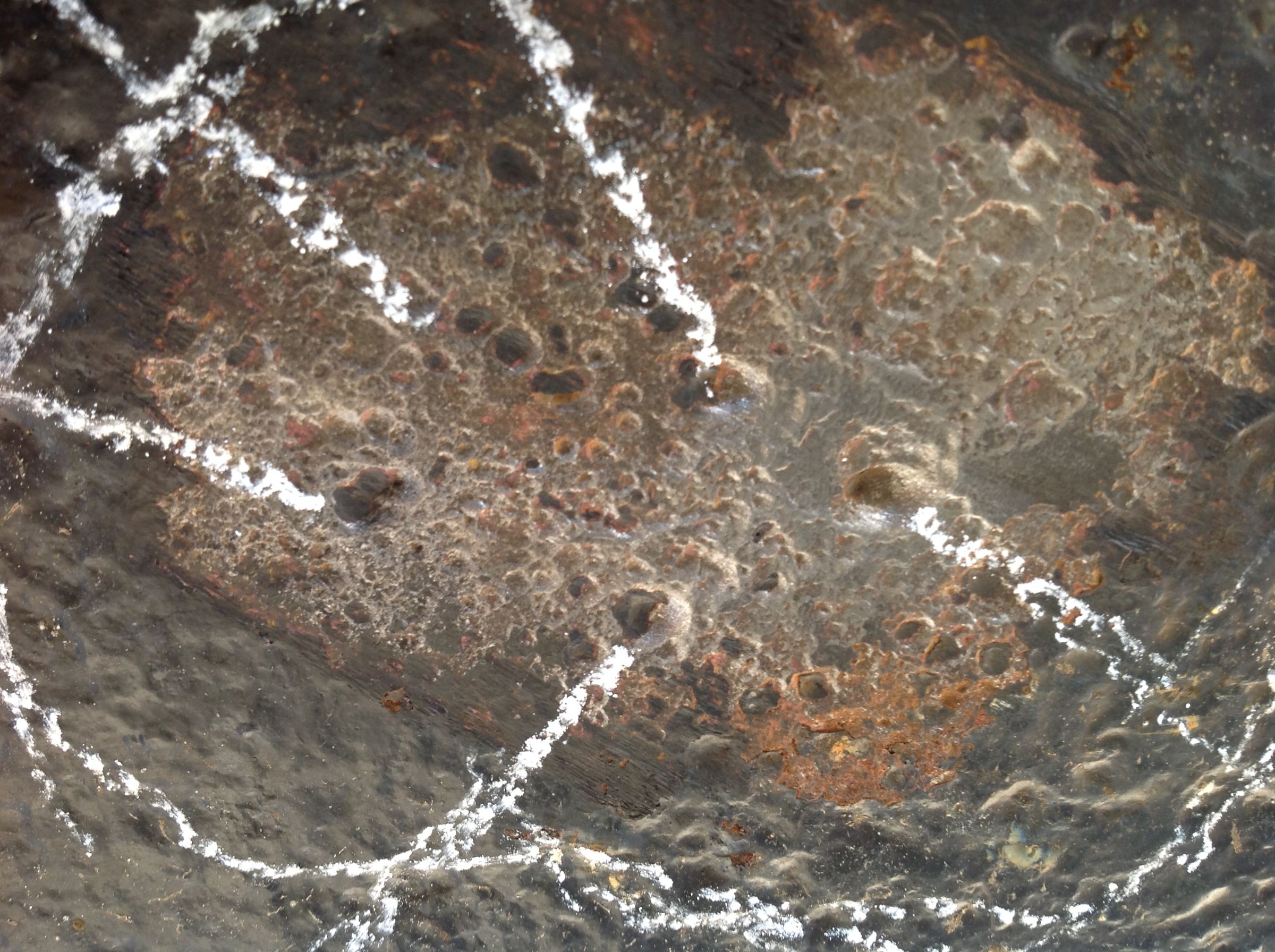 Repairing a pitted hull. (photo) Frequently Asked Questions Canal World