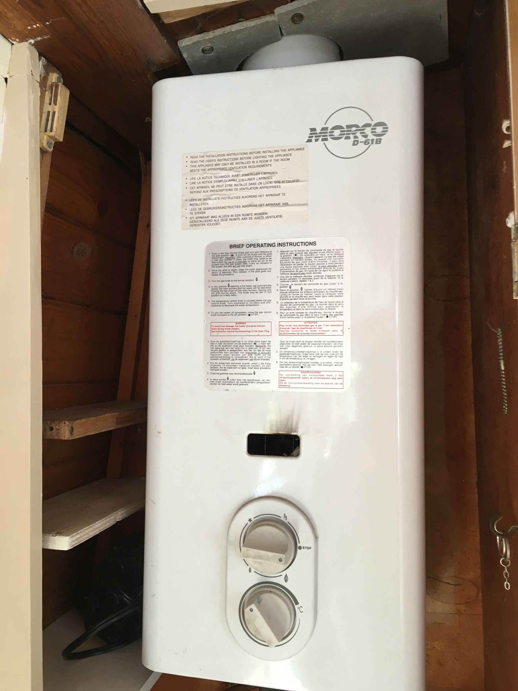 Replacement water heater Boat Equipment Canal World