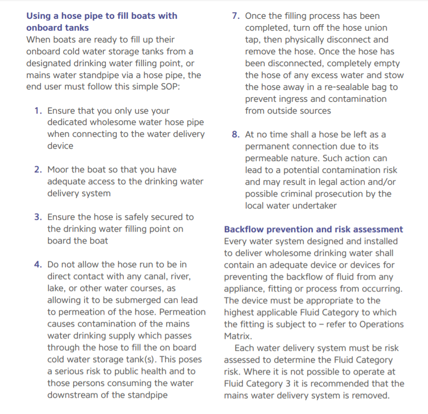 Water Hoses For Boats & Marinas Best Practice. General Boating