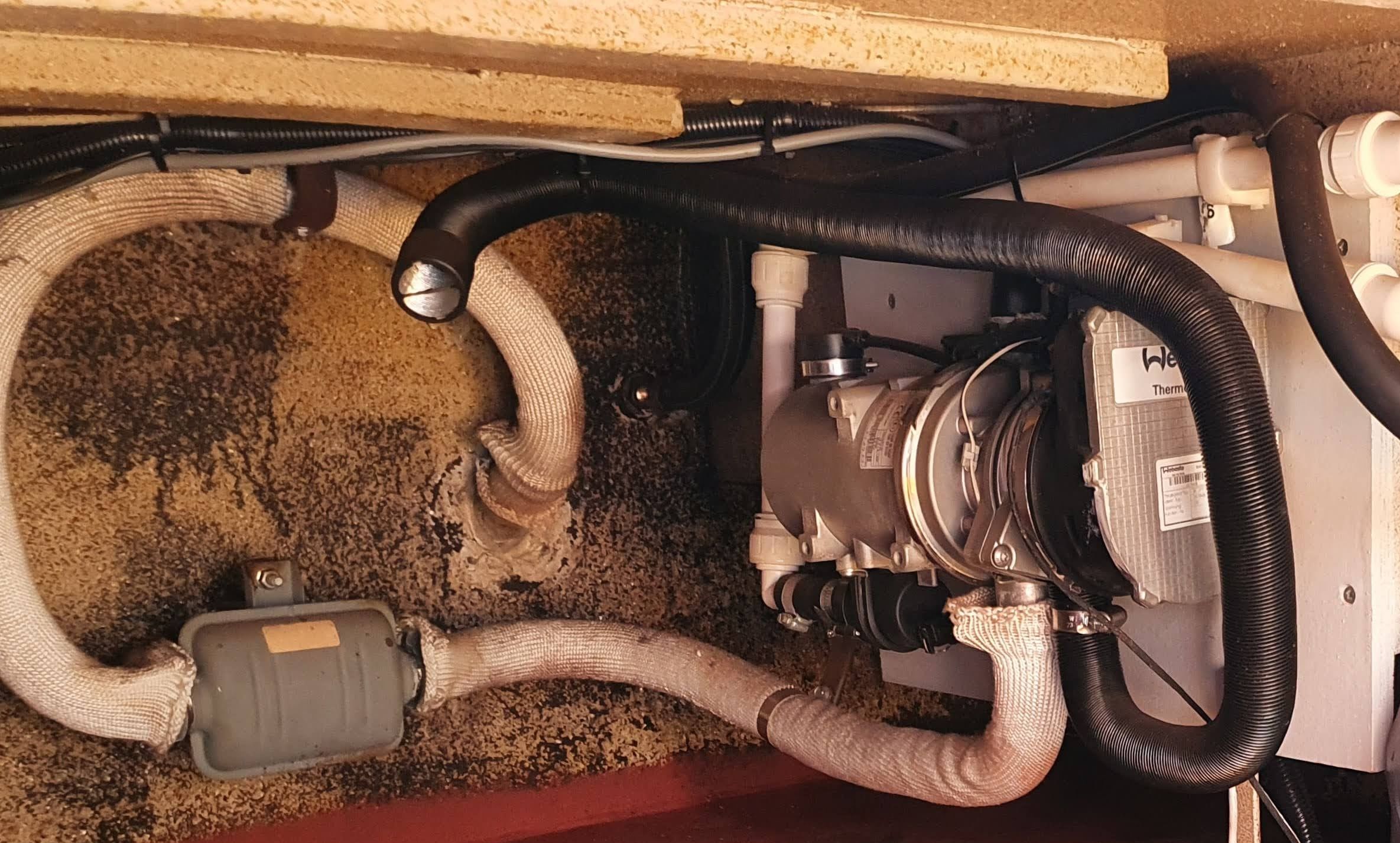 webasto silencer leaking water Boat Equipment Canal World