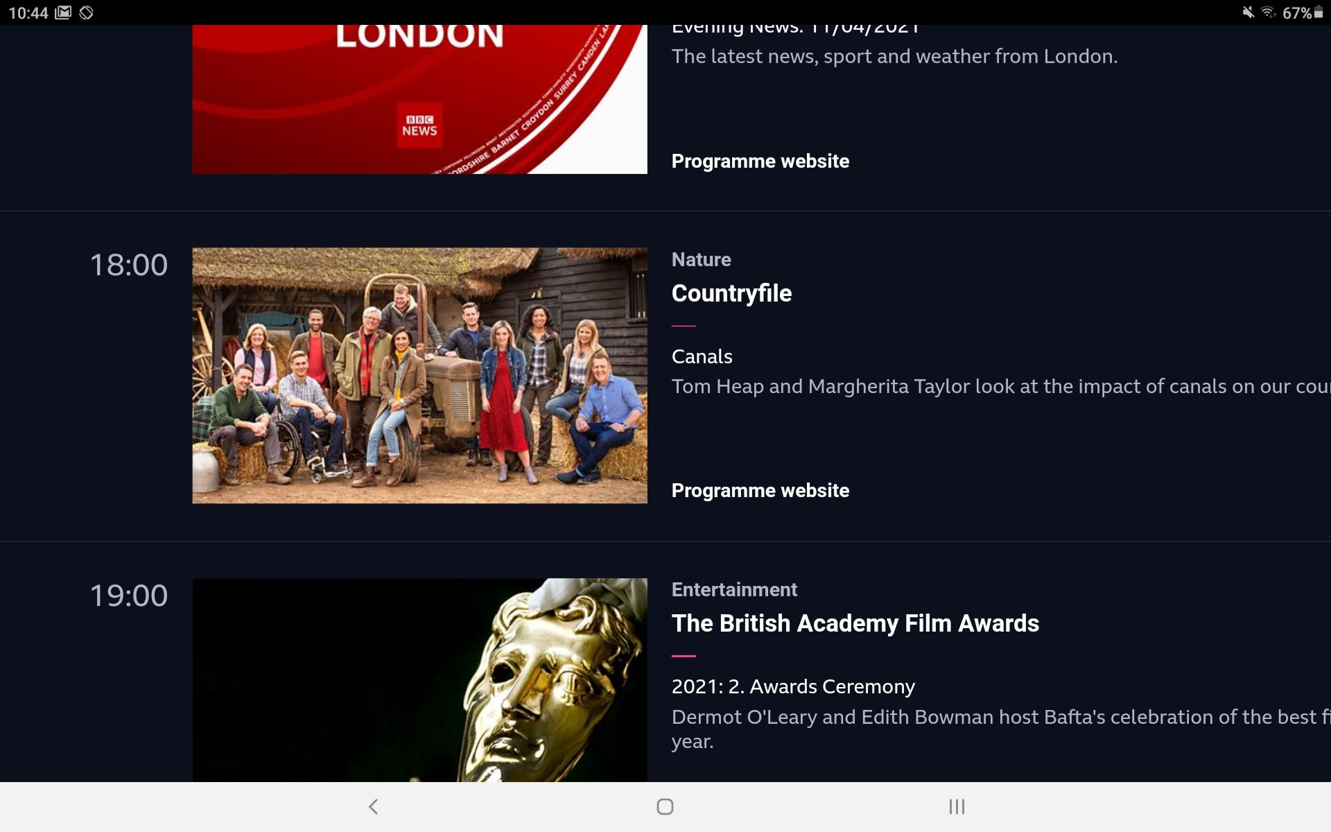 Country File BBC1 Sunday 11th April 6pm General Boating Canal World