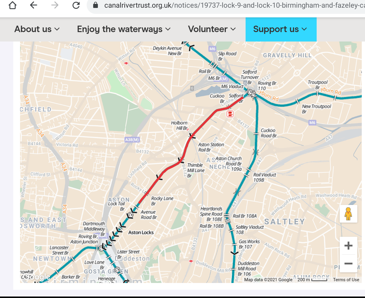 Aston Flight Stoppages Canal World