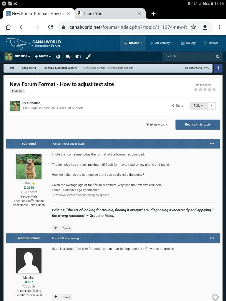 Forum Format Setup New Forum Format - How to adjust text size - Forum Account Support ...