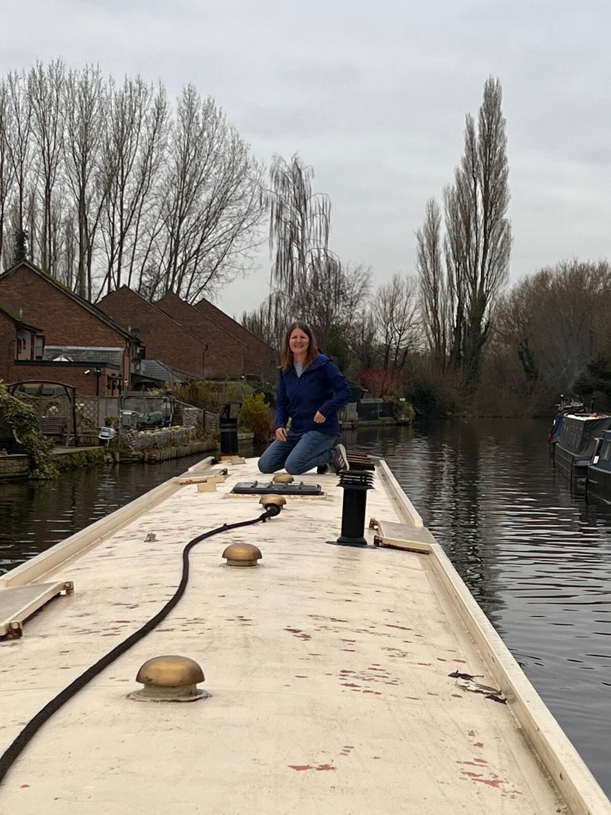 Painting narrowboat roof preparation Boat Building & Maintenance