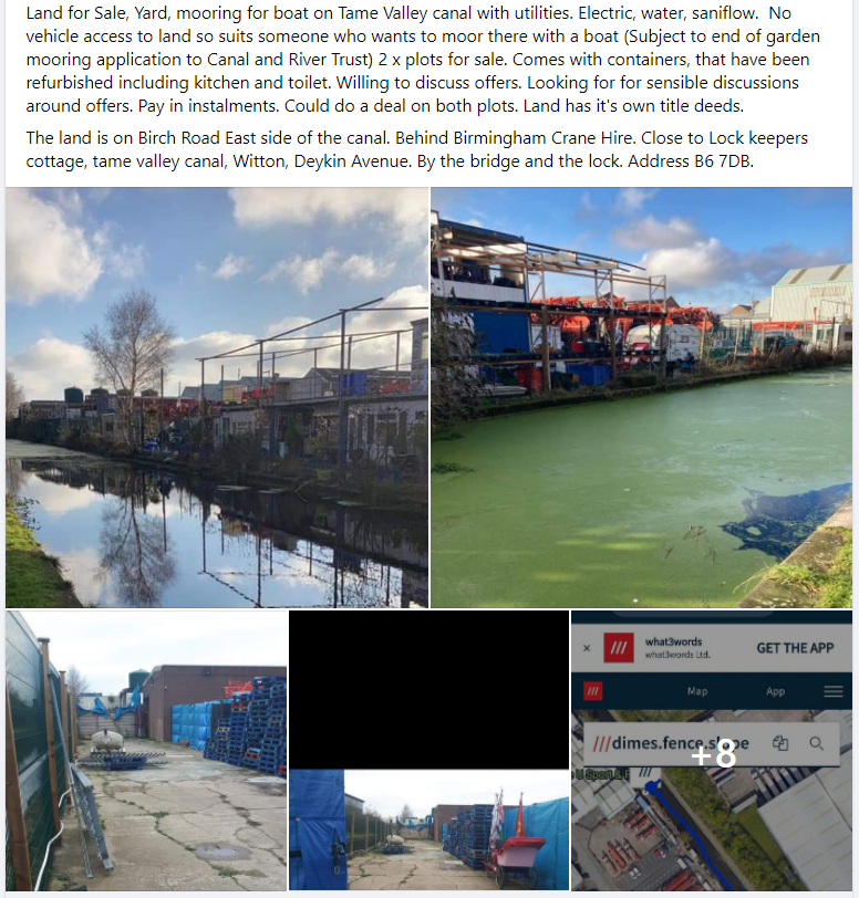 Canal side property with mooring for sale General Boating Canal World