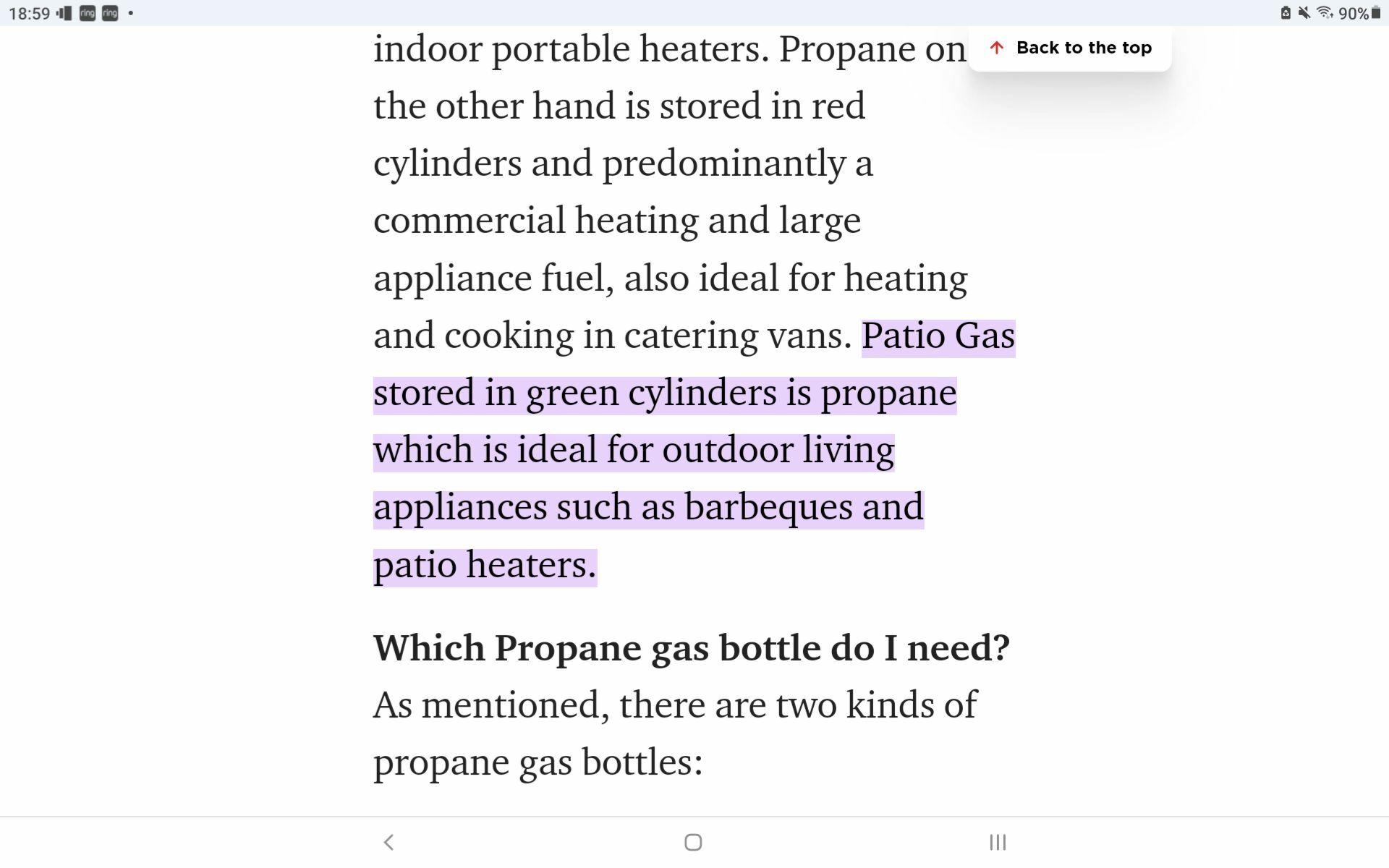 5kg Patio Gas Cylinder Boat Equipment Canal World