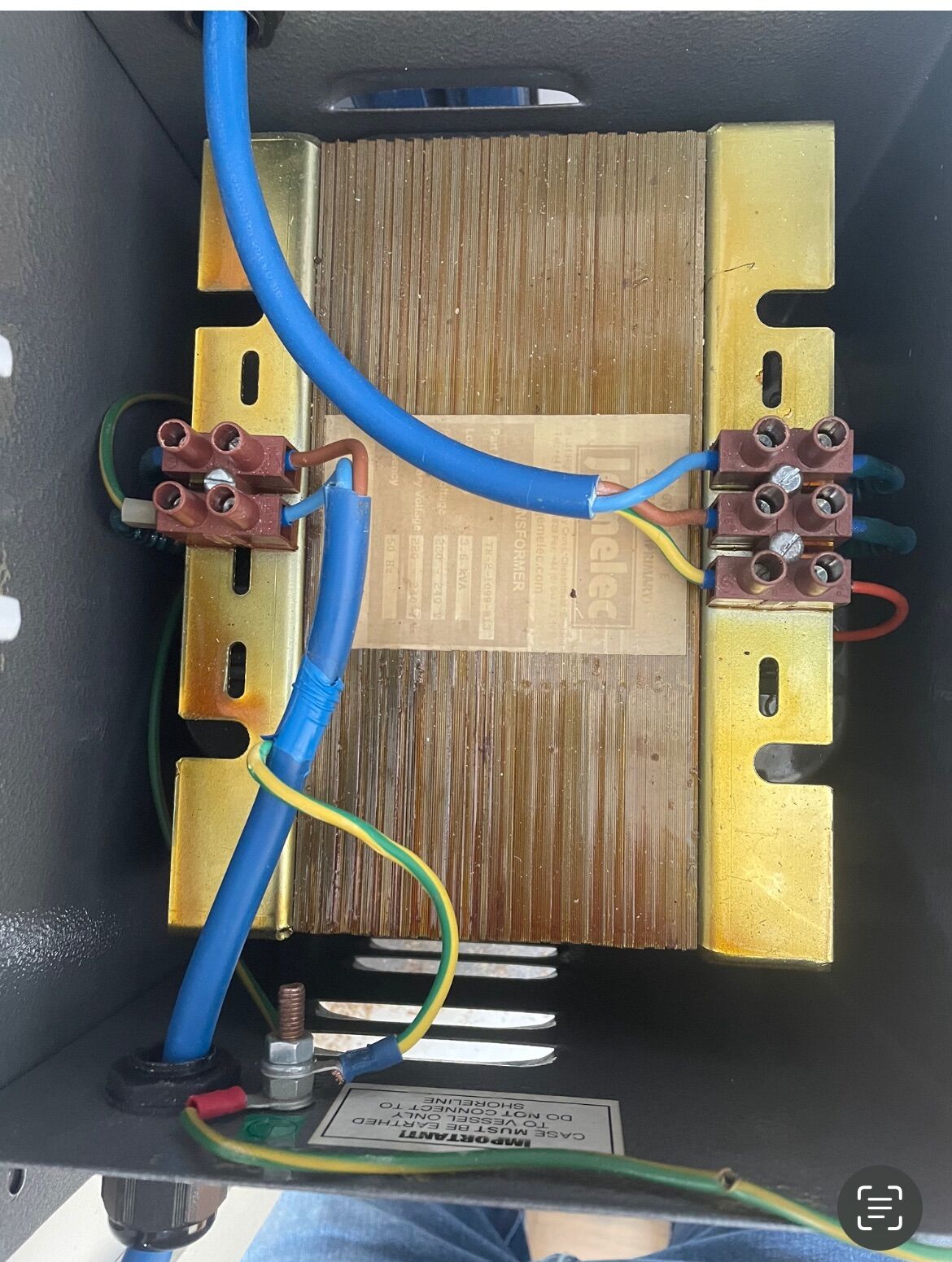 Isolation transformer wiring clarification - Boat Building
