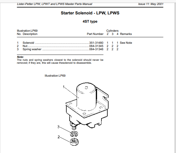 Hunting for a Lucas Starter solenoid for a Lister Petter lpws4 - Boat ...