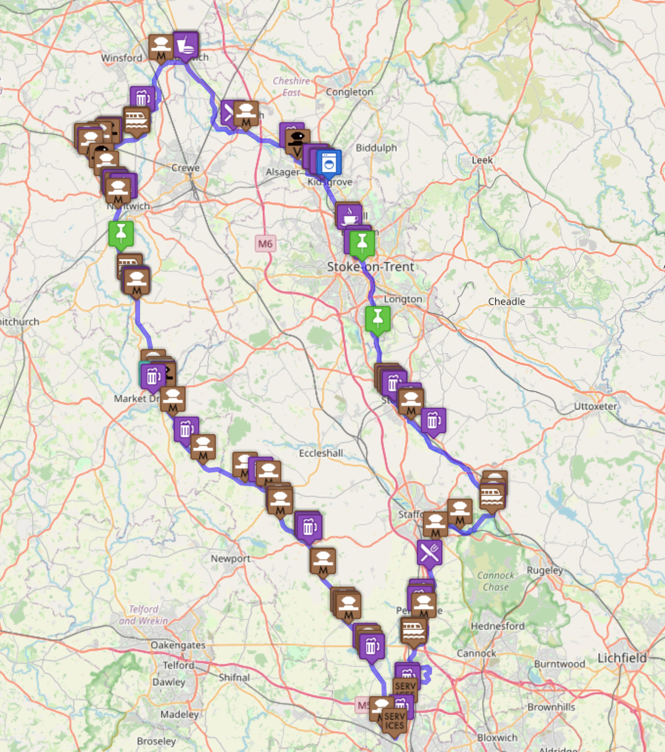 The Four Counties Ring Interactive Map Holidays Afloat Canal World The Four Counties Ring Interactive Map Holidays Afloat Canal World