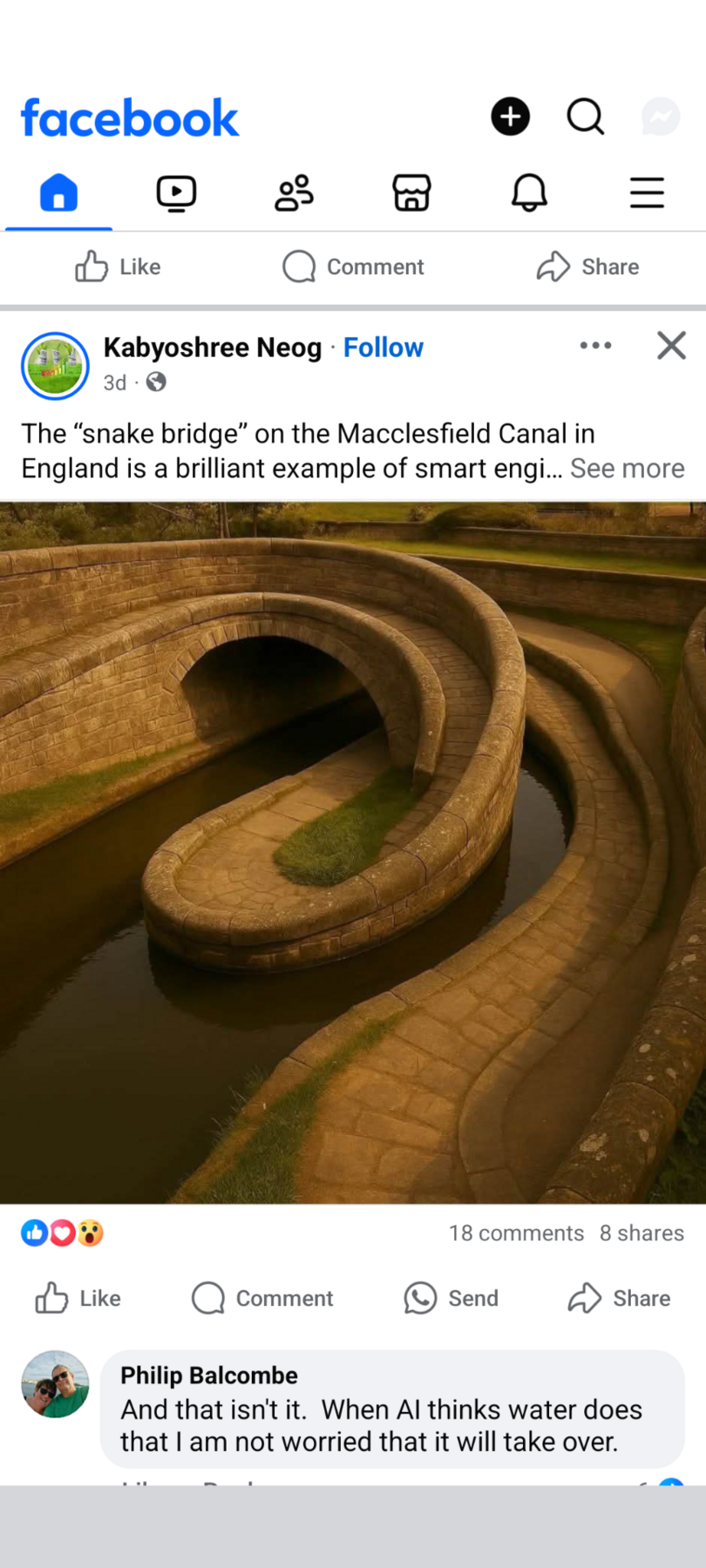 AI Image of a Macclesfield Canal.Snak Bridge - General Boating - Canal ...